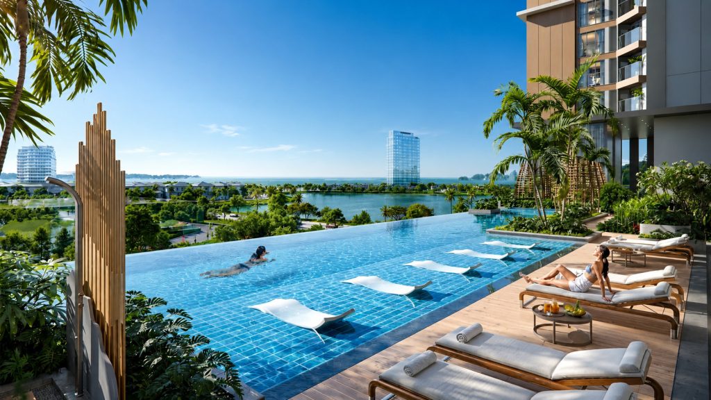 Hồ bơi tiện ích tại Thanh Phú Bến Lức